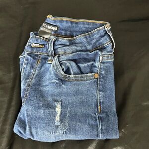 Fashion Nova Distressed Denim Skinny Jeans